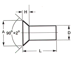 Half Round Cap Head Copper Rivets