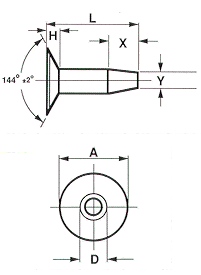 Solid Rivet Length Chart