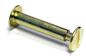 Aluminum Brass Plated Post&Screw Chicago Binder Screw&Post  #8-32 X 1" 25sets 