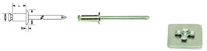 peel type blind rivets