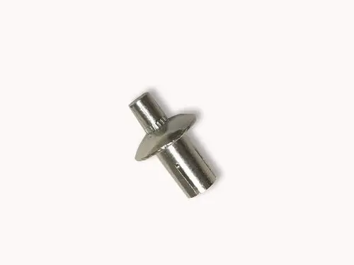 1/8 x .187 (.078-.109) Brazier Head Drive Pin Rivet Aluminium with  Stainless Steel 302 Pin