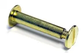 Brass Binder and Screw Post, Chicago Screws