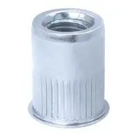 M6-1.0 ISO L (4.20-6.60) Aluminum Hex Rivet Nut