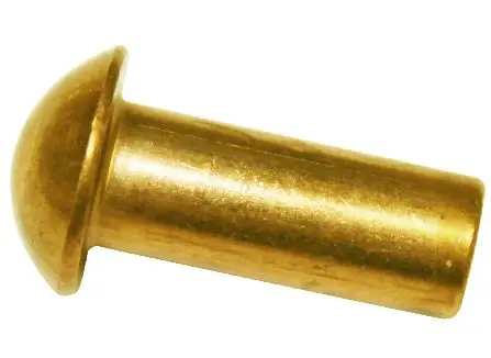 Solid Brass Round Head Rivets DIN 660 Dia 2mm 3mm 4mm 5mm 6mm Dome Pan Head  RIV