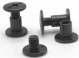 Aluminum Black Anodized 8-32 Post and Screws, Chicago Screws, Barrel Nuts