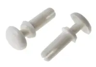 white plastic nylon rivet snaps