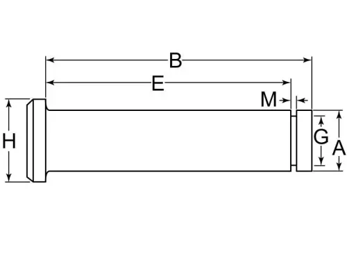 grooved clevis pin chart
