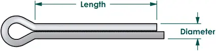 cotter pin dimensions